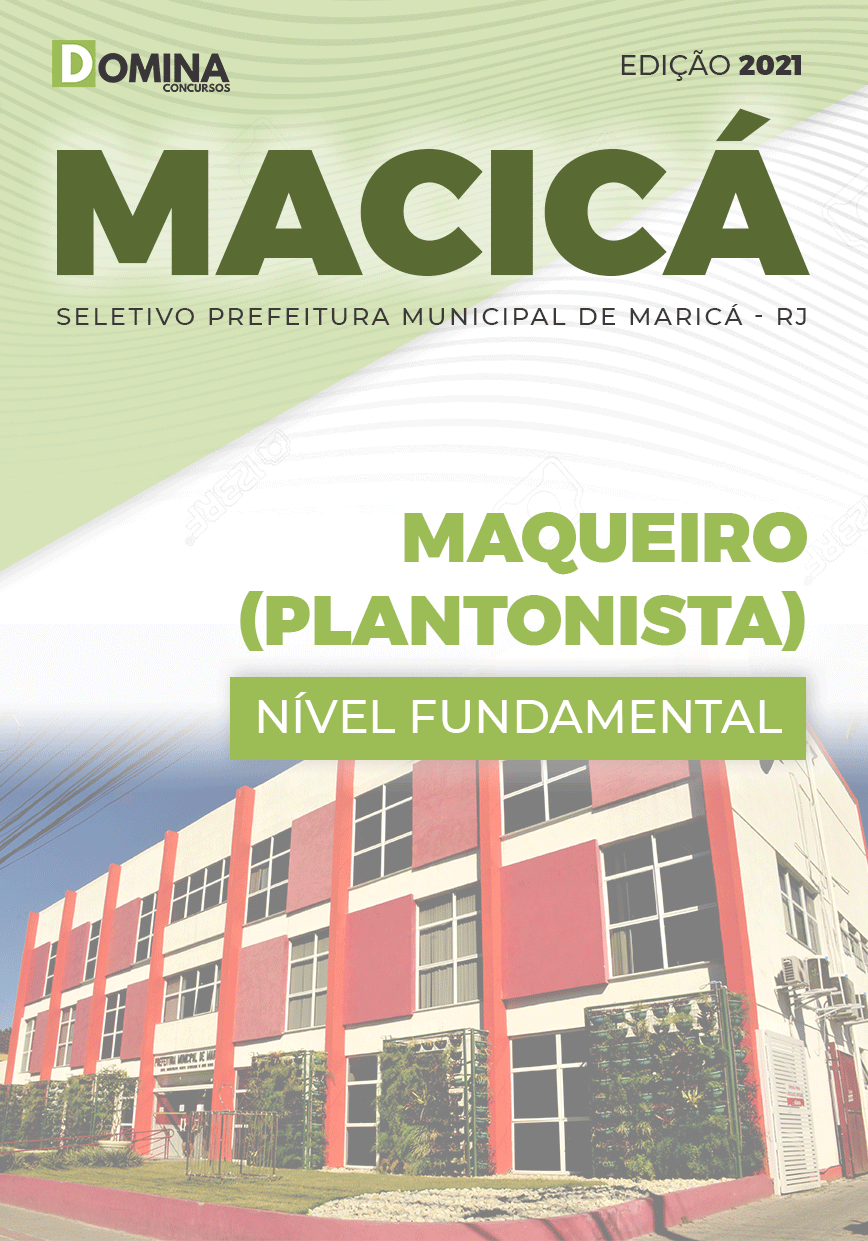 Apostila Seletivo Pref Maricá RJ 2021 Maqueiro Plantonista