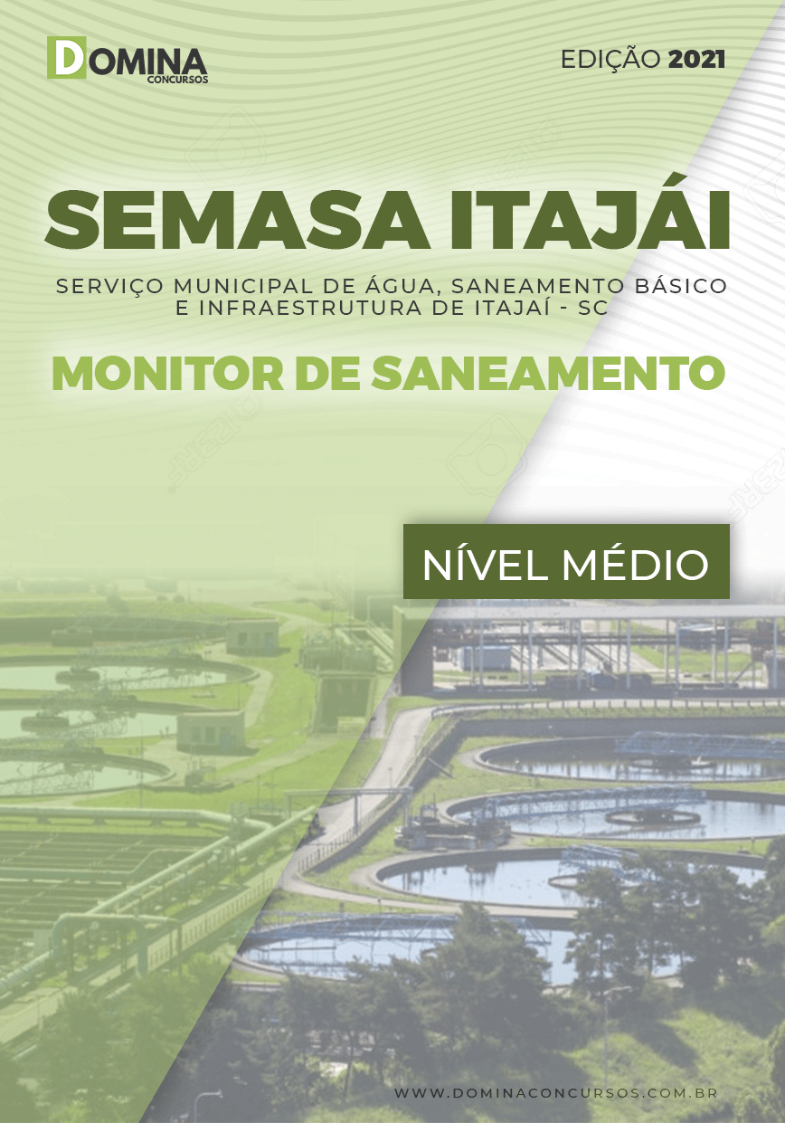 Apostila SEMASA Itajaí SC 2021 Monitor de Saneamento