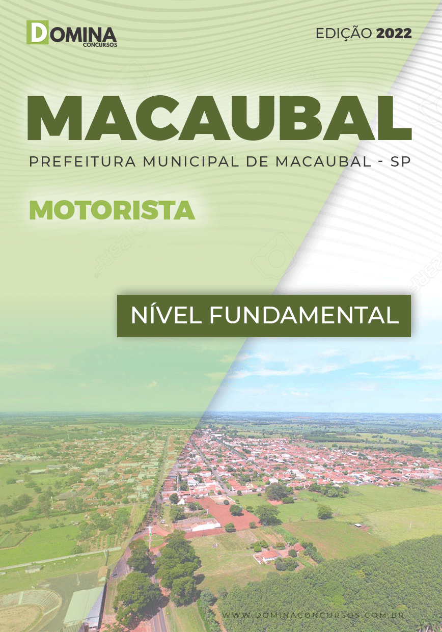 Apostila Concurso Pref Macaubal SP 2022 Motorista
