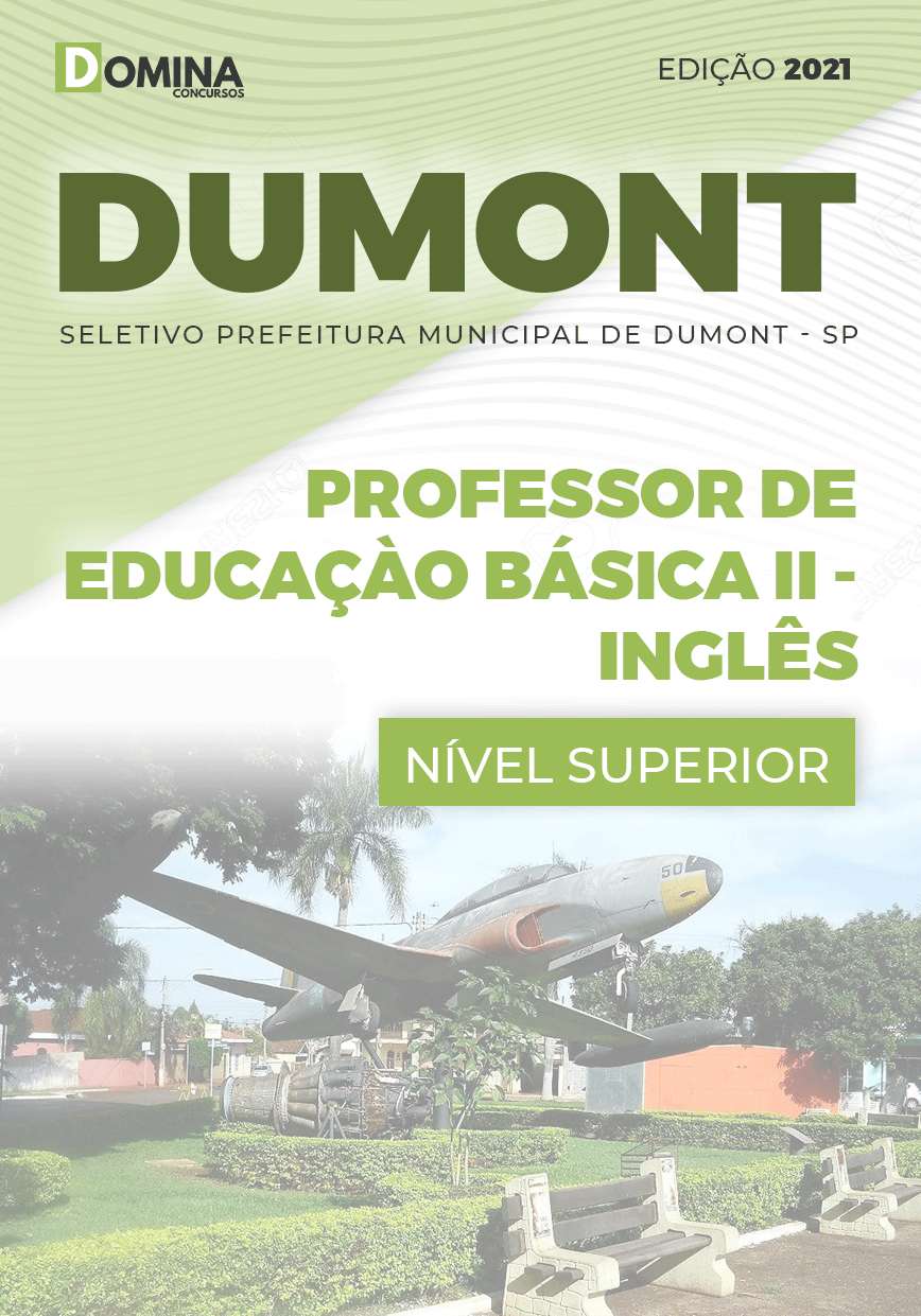 Apostila Pref Dumont SP 2021 Professor Educação II Inglês