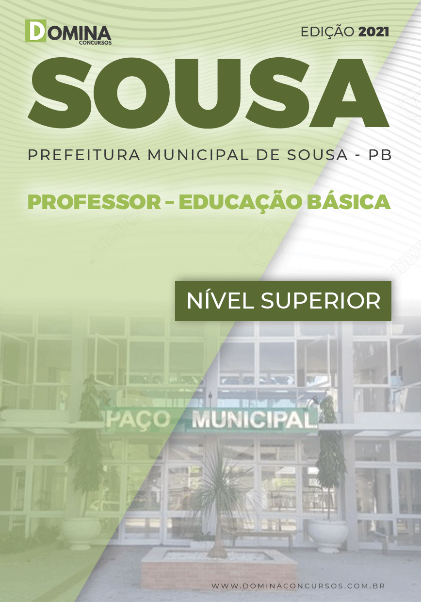 Apostila Pref Sousa PB 2021 Professor Educação Básica