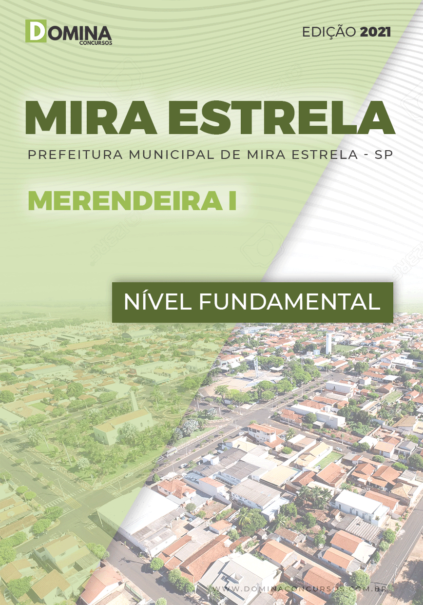 Apostila Concurso Pref Mira Estrela SP 2021 Merendeira I