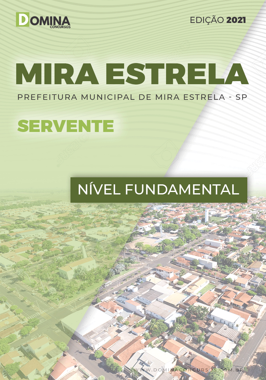 Apostila Concurso Pref Mira Estrela SP 2021 Servente
