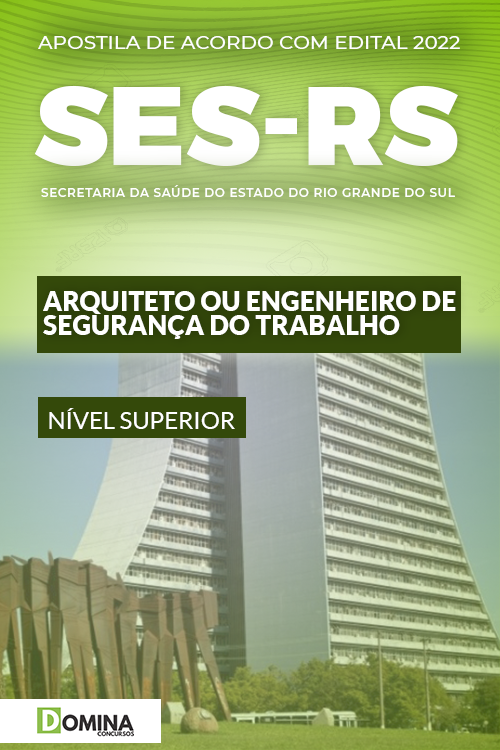 Apostila SES RS 2022 Arquiteto Engenheiro Segurança Trabalho