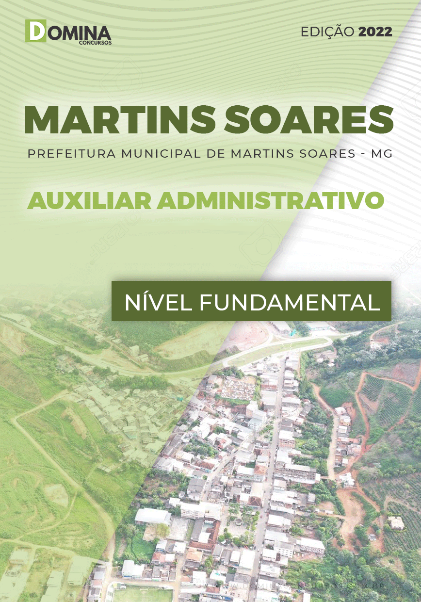 Apostila Pref Martins Soares MG 2022 Auxiliar Administrativo