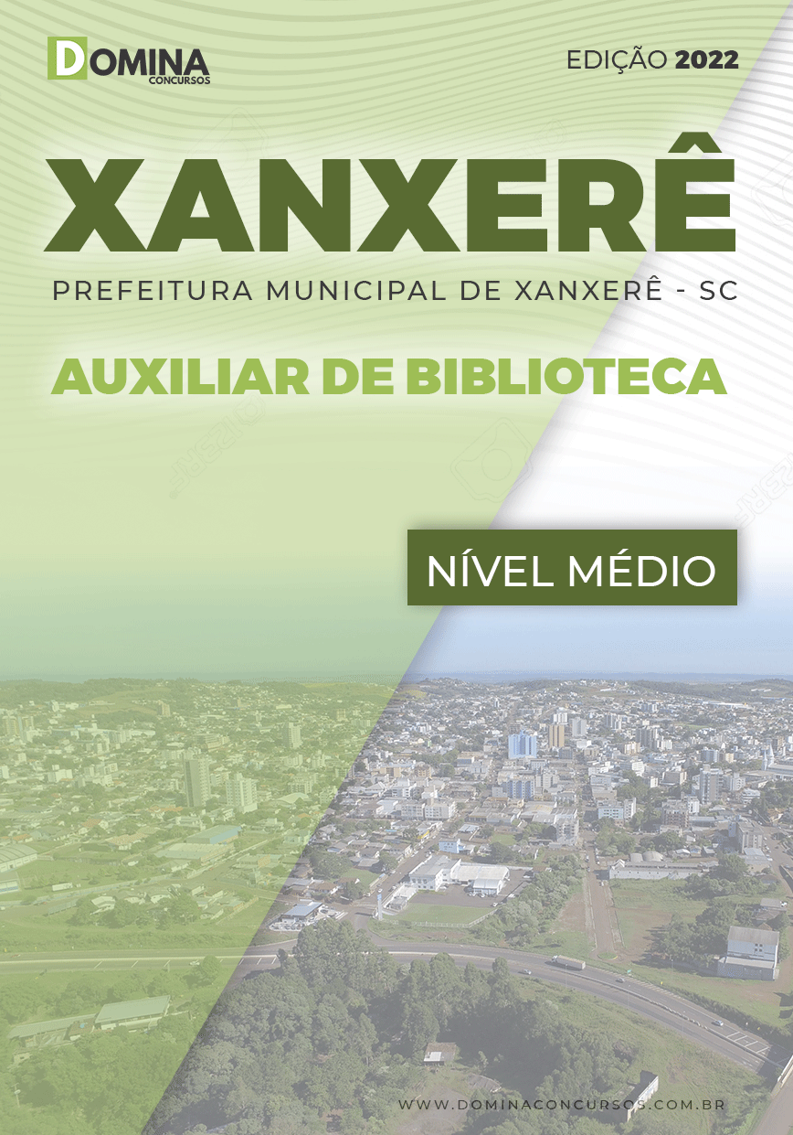 Apostila Concurso Pref Xanxerê SC 2021 Auxiliar de Biblioteca