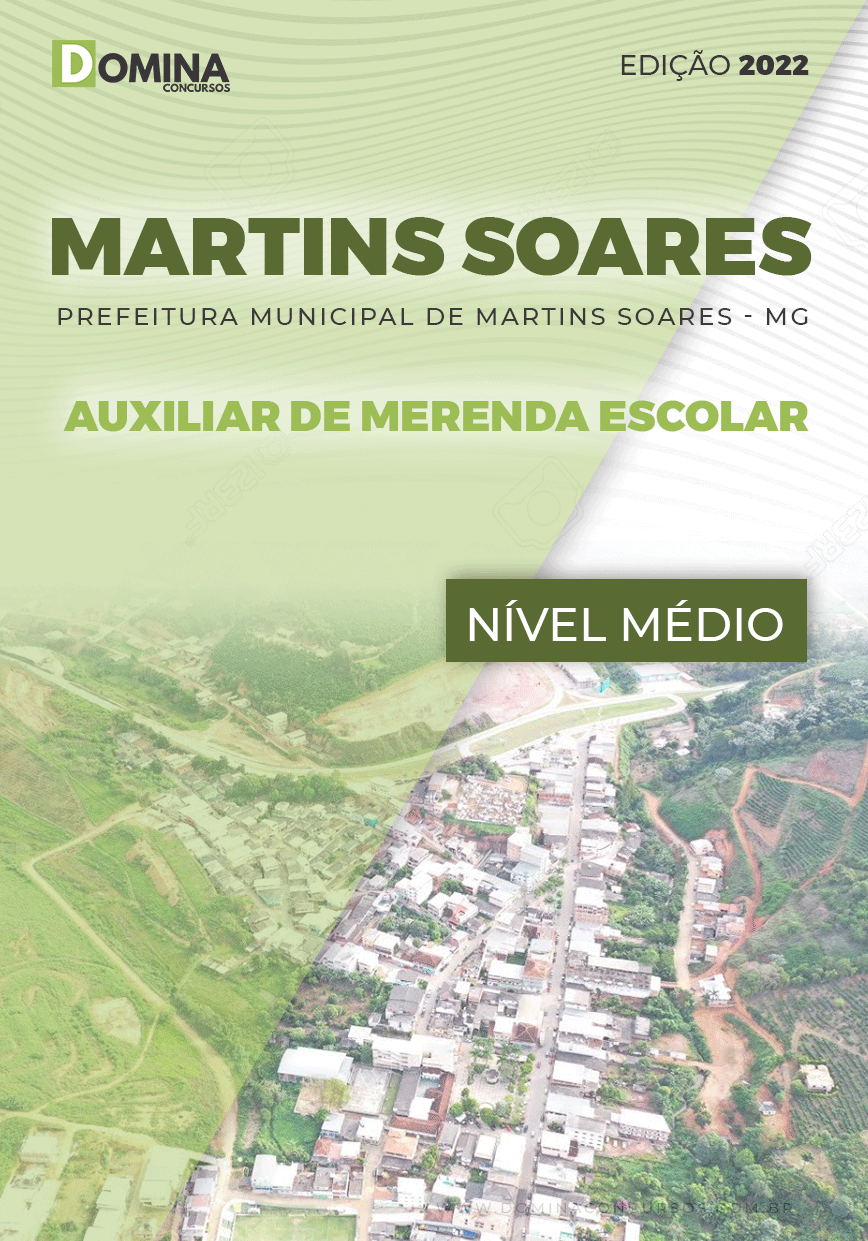 Apostila Pref Martins Soares MG 2022 Auxiliar de Merenda