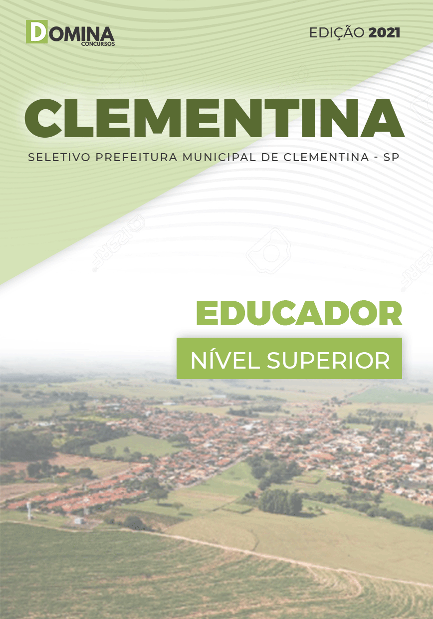 Apostila Seletivo Pref Clementina SP 2021 Educador
