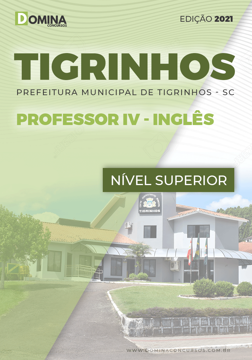 Apostila Concurso Tigrinhos SC 2021 Professor IV Inglês