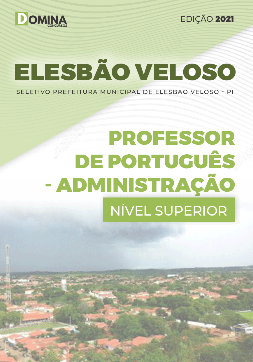 Apostila Pref Elesbão Veloso PI 2021 Professor de Português