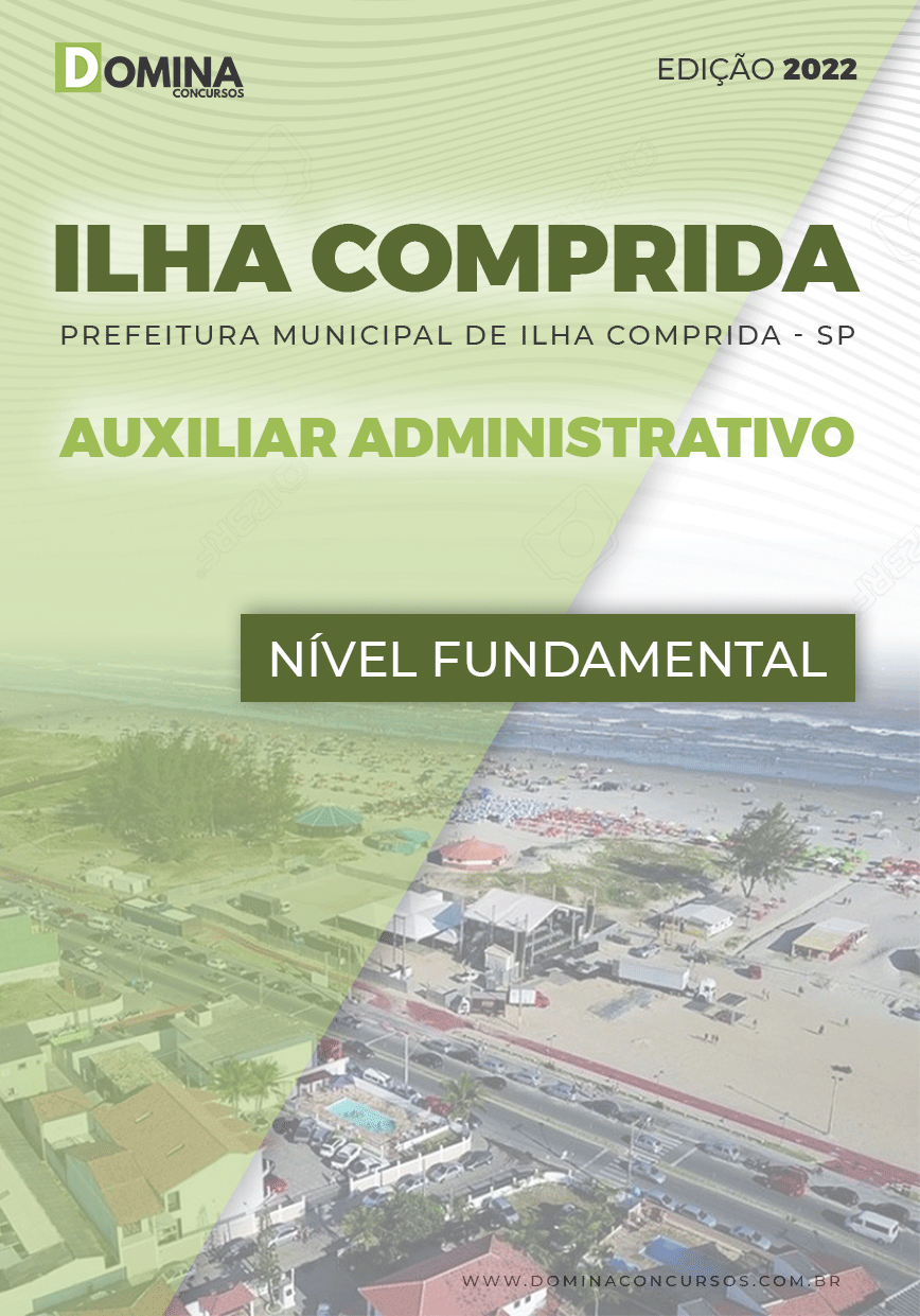 Apostila Ilha Comprida SP 2022 Auxiliar Administrativo