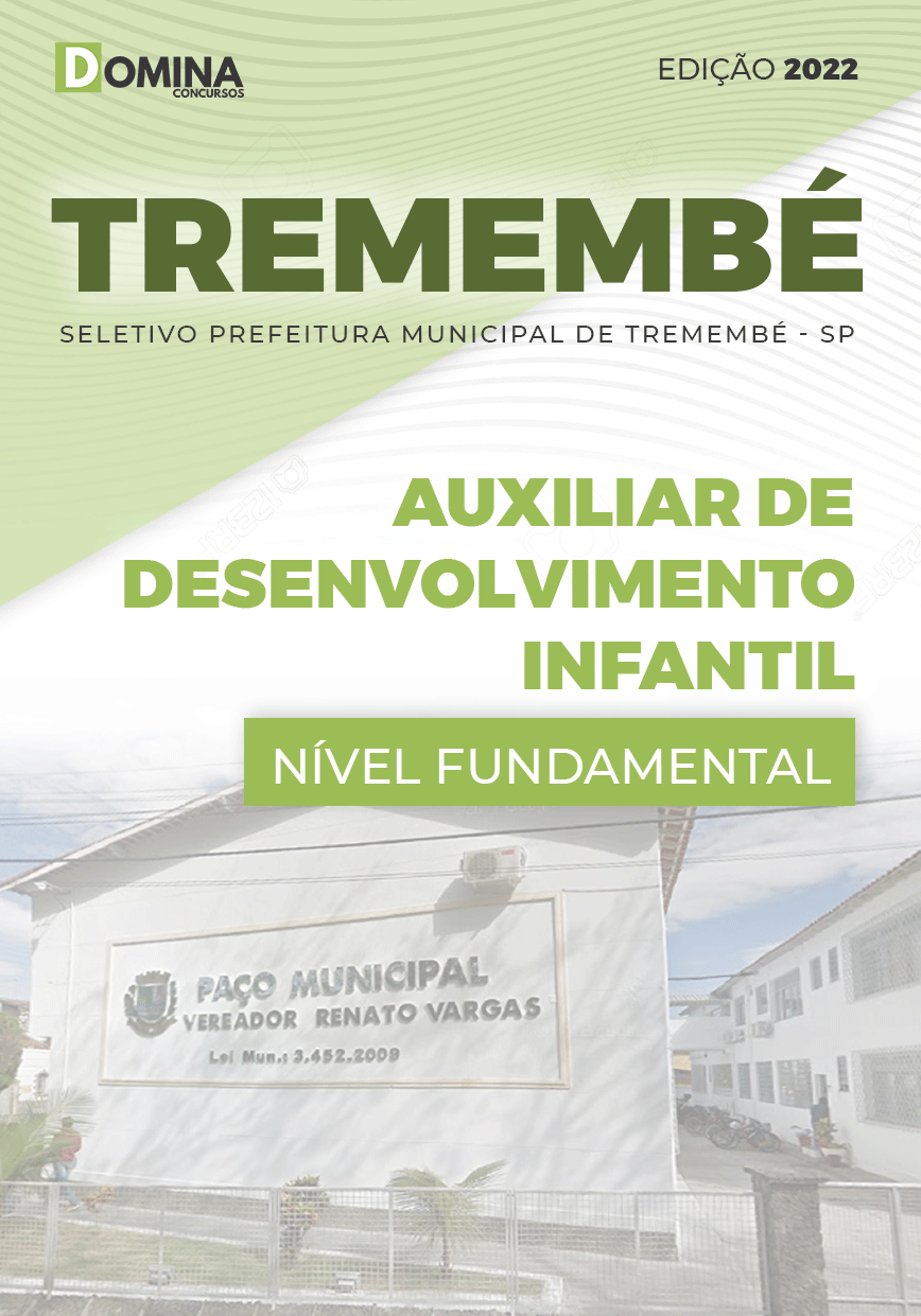 Apostila Pref Tremembé SP 2022 Auxiliar Desenvolvimento Infantil
