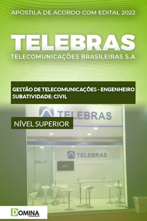 Apostila Concurso TELEBRAS 2022 Engenheiro Civil