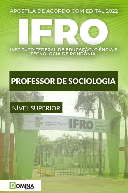 Apostila Concurso IFRO 2022 Professor de Sociologia