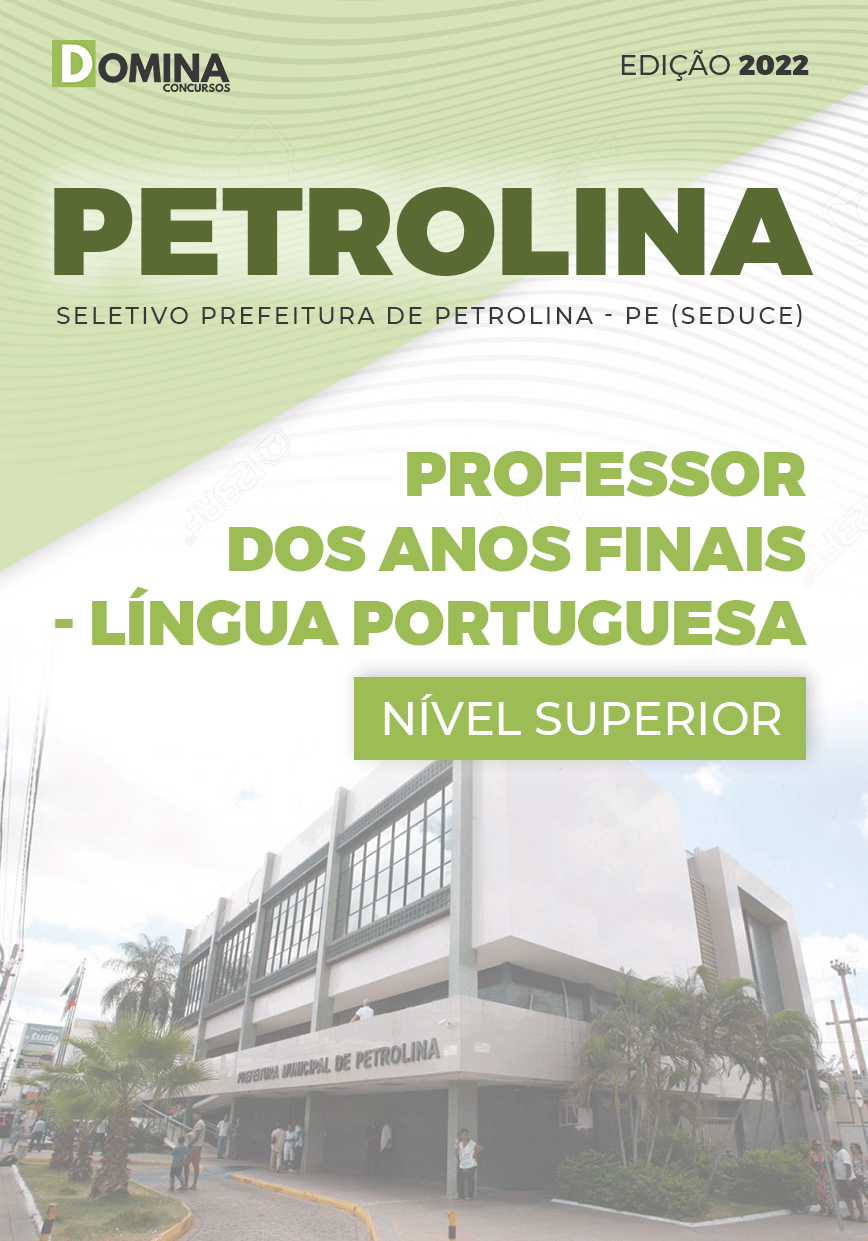 Apostila SEDUCE Petrolina PE 2022 Professor Língua Portuguesa