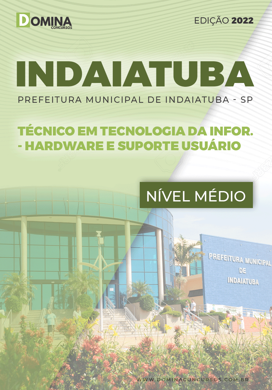 Apostila Pref Indaiatuba SP 2022 Técnico TI Hardware Usuário