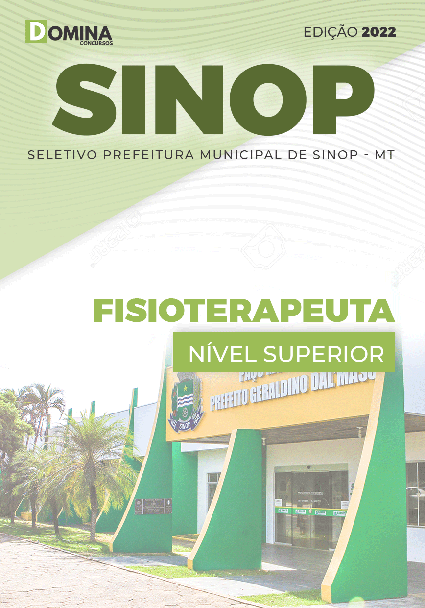 Apostila Processo Seletivo Sinop MT 2022 Fisioterapeuta