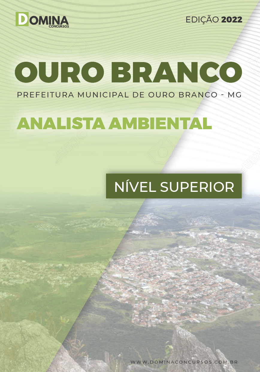 Apostila Concurso Ouro Branco MG 2022 Analista Ambiental