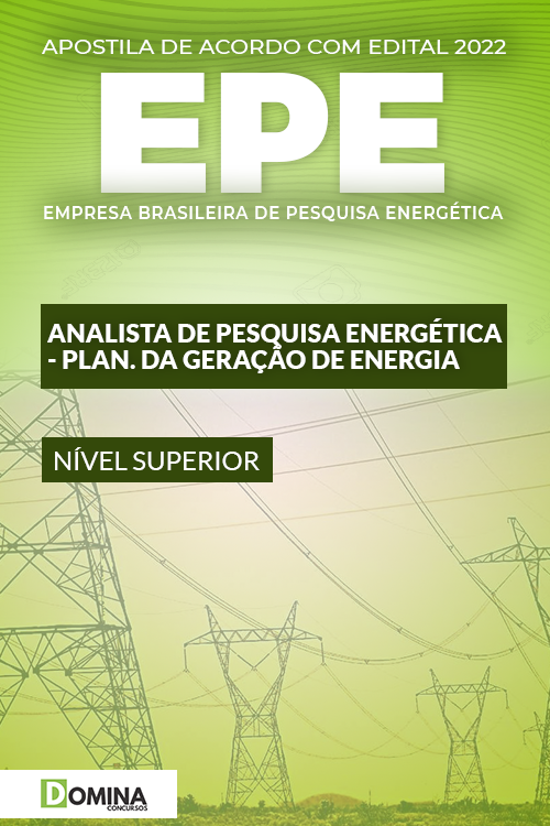 Apostila Concurso EPE 2022 Analista Planejamento da Geração