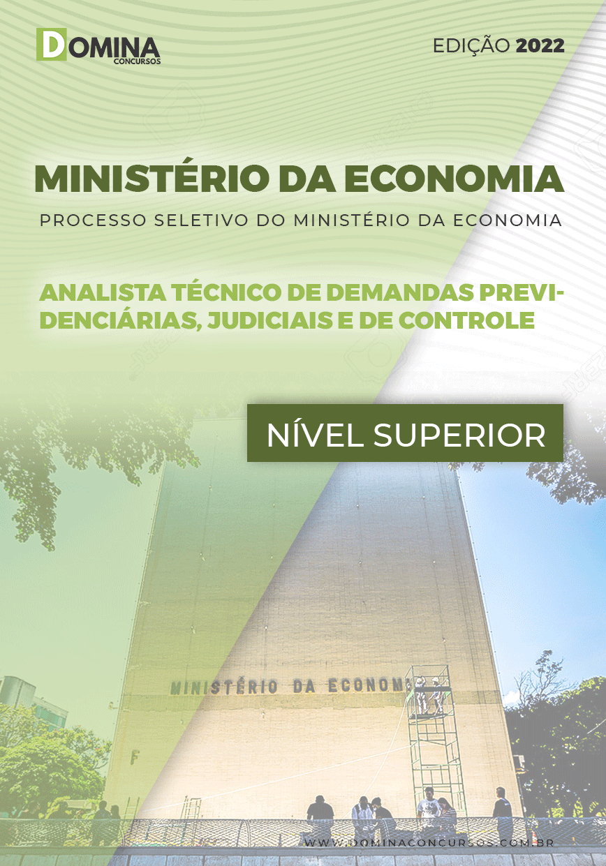 Apostila Ministério da Economia 2022 Analista Técnico Controle