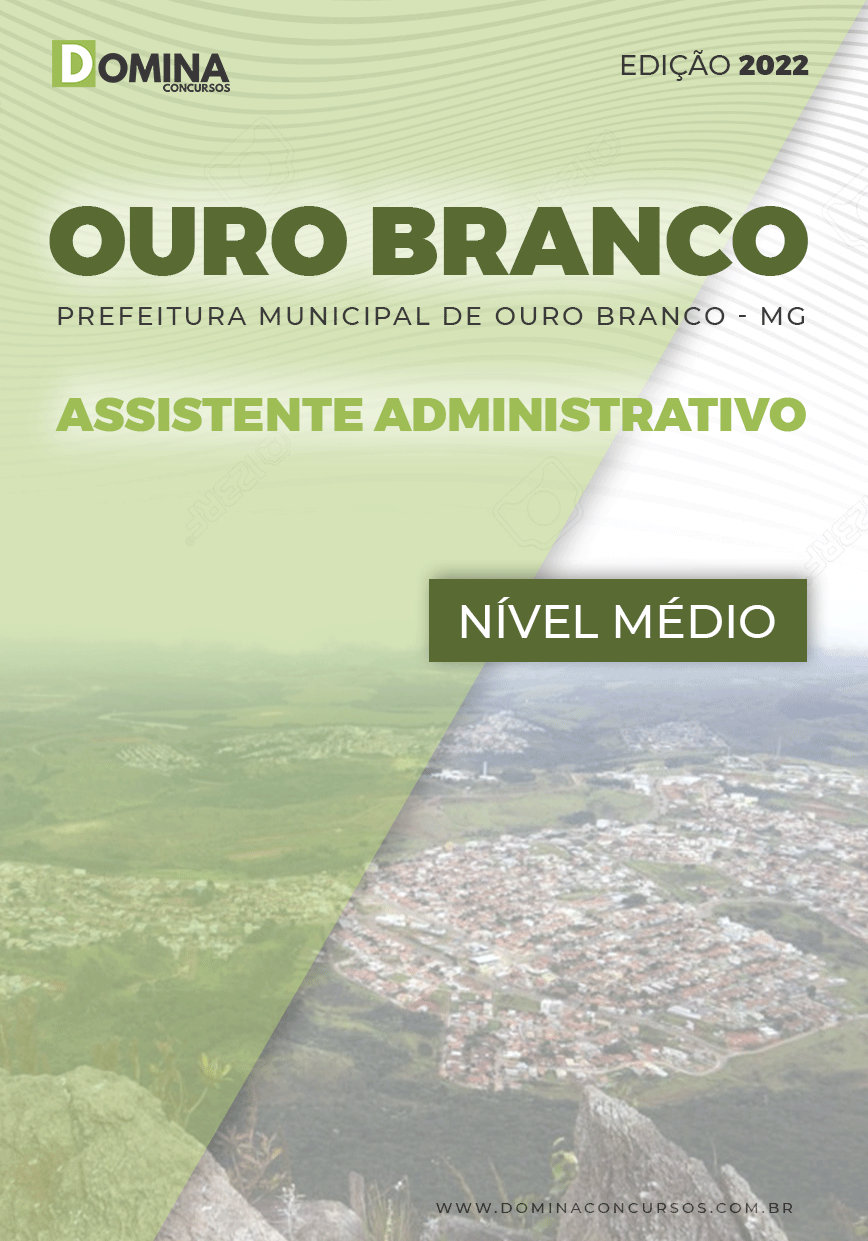 Apostila Ouro Branco MG 2022 Assistente Administrativo