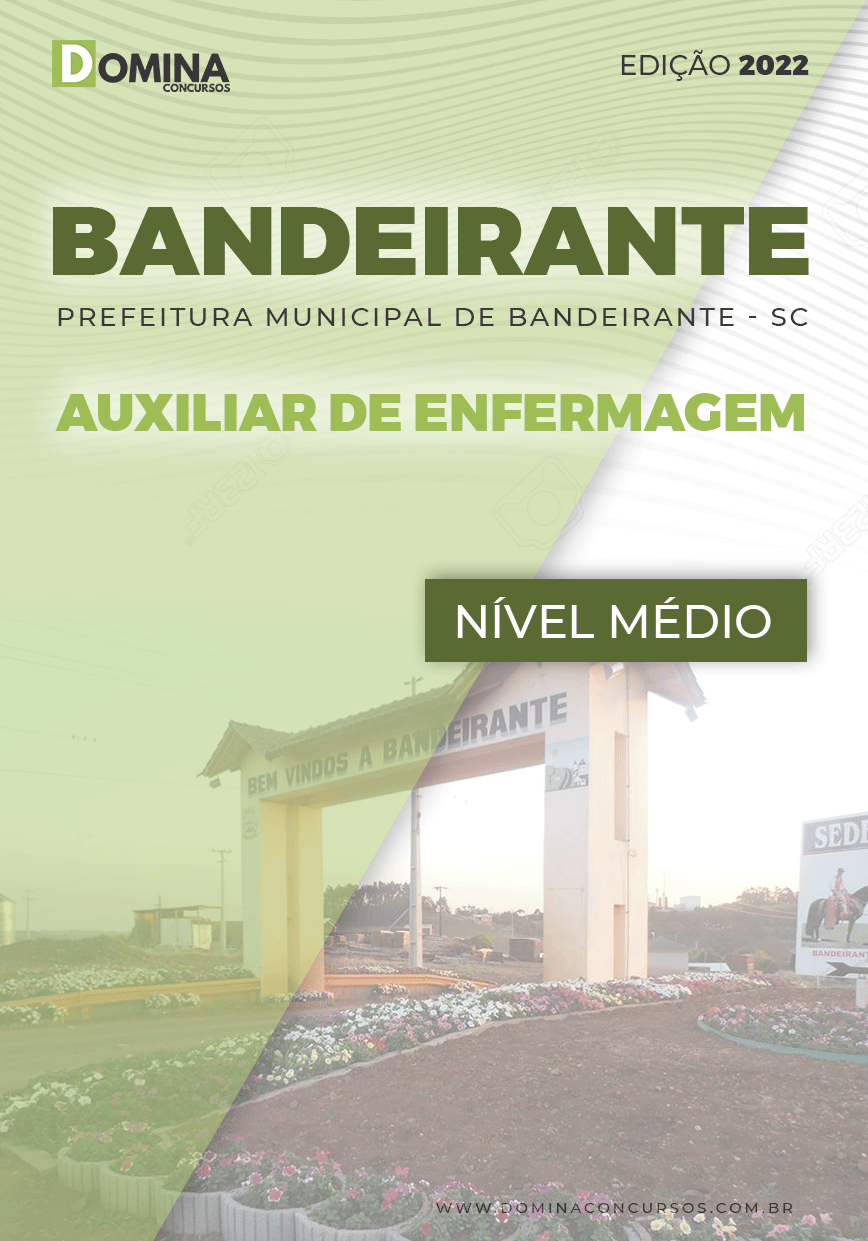 Apostila Pref Bandeirante SC 2022 Auxiliar de Enfermagem