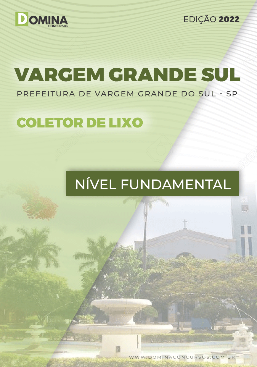 Apostila Vargem Grande do Sul SP 2022 Coletor de Lixo