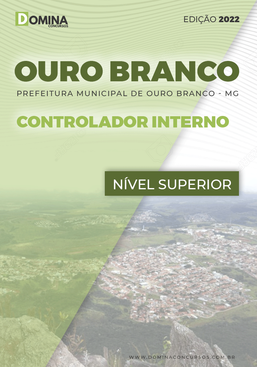 Apostila Concurso Ouro Branco MG 2022 Controlador Interno