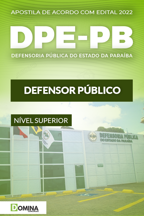 Apostila Concurso DPE PB 2022 Defensor Público