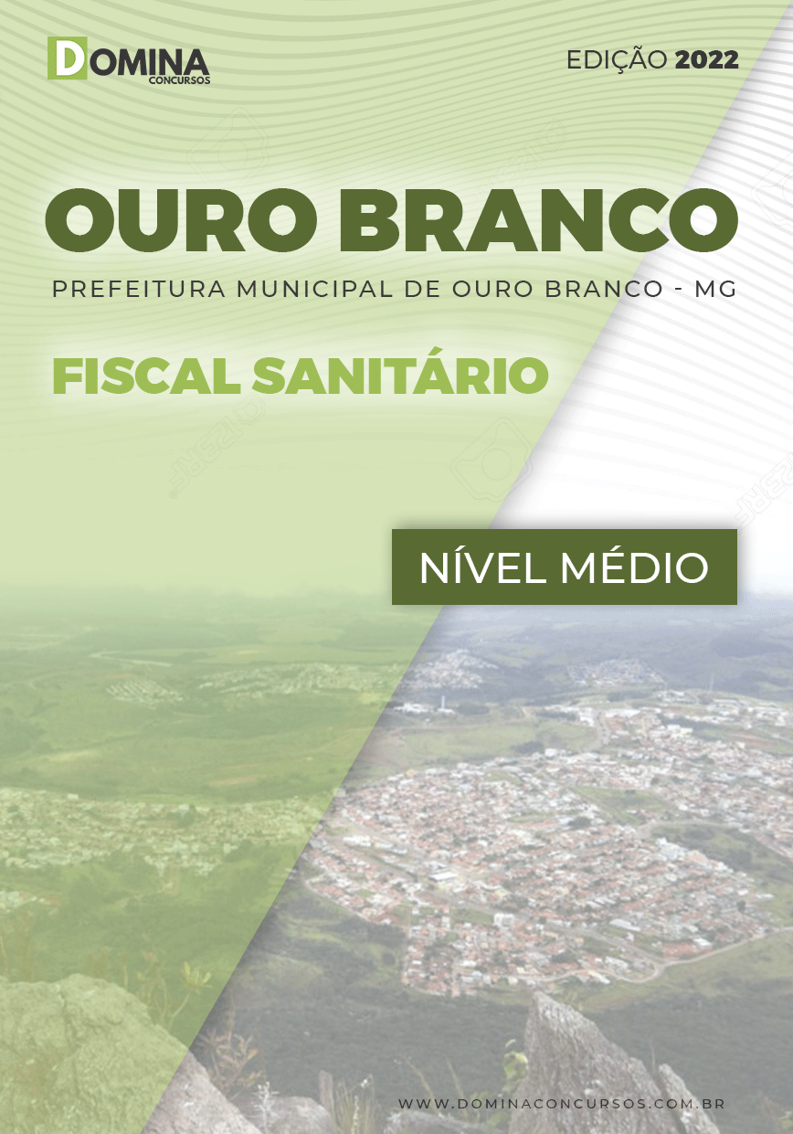 Apostila Pref. Ouro Branco MG 2022 Fiscal Sanitário