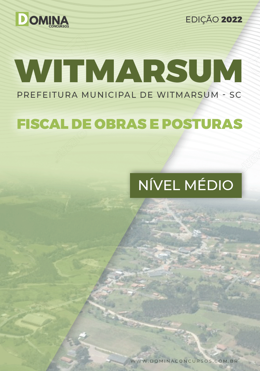 Apostila Witmarsum SC 2022 Fiscal de Obras e Posturas
