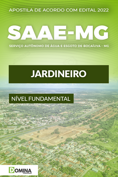 Apostila Concurso SAAE Bocaíuva MG 2022 Jardineiro