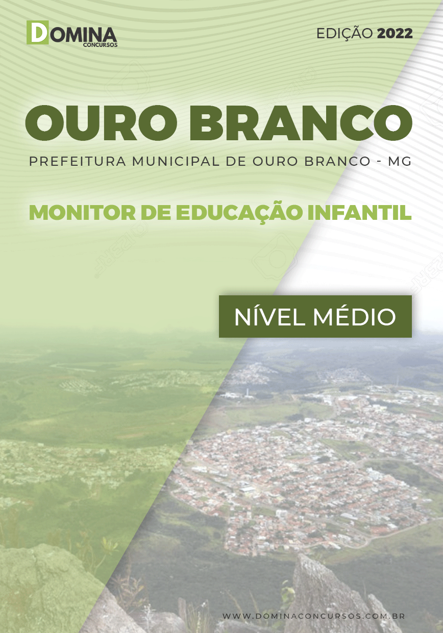 Apostila Ouro Branco MG 2022 Monitor Educação Infantil