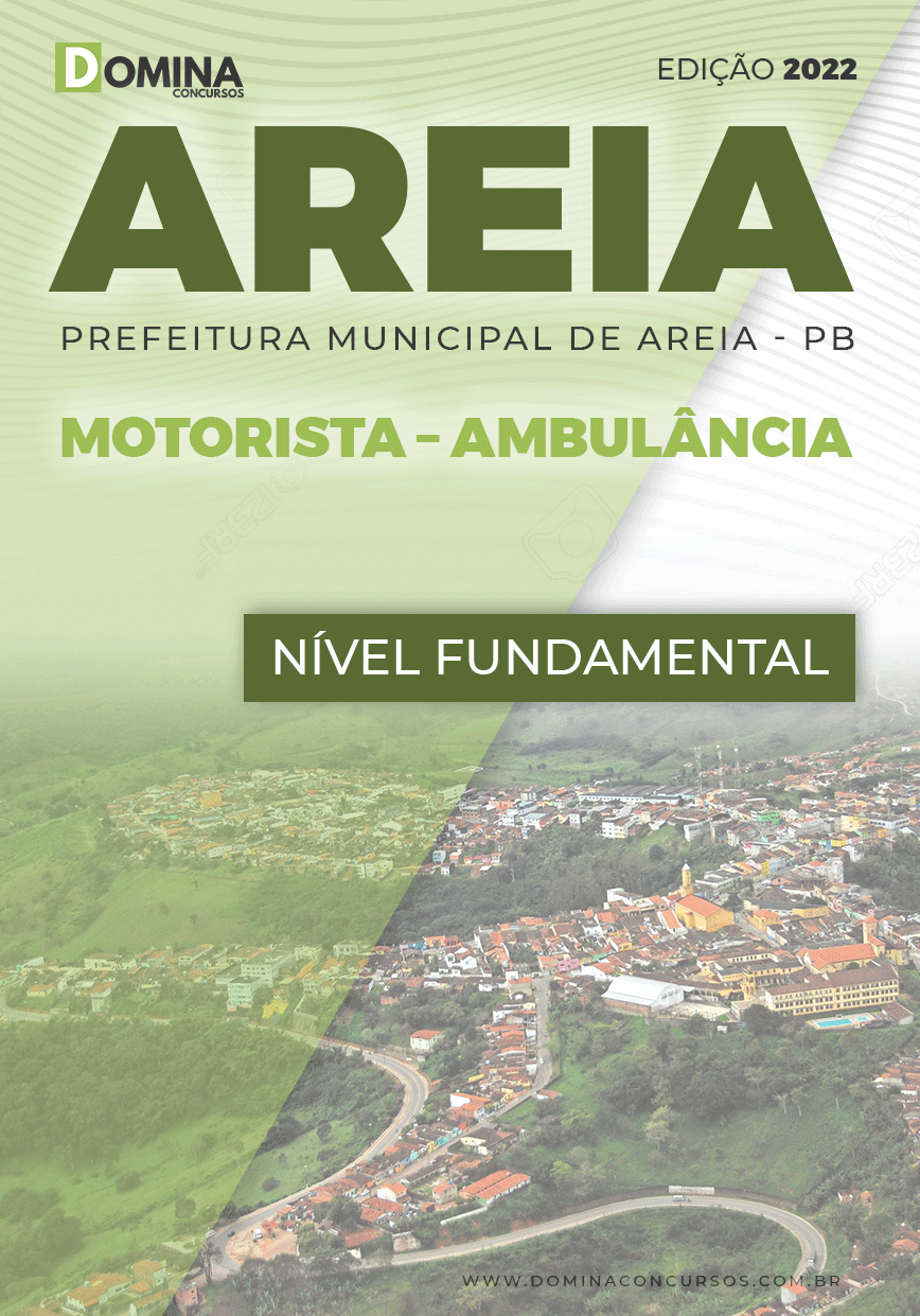 Apostila Digital Pref. Areia PB 2022 Motorista Ambulância