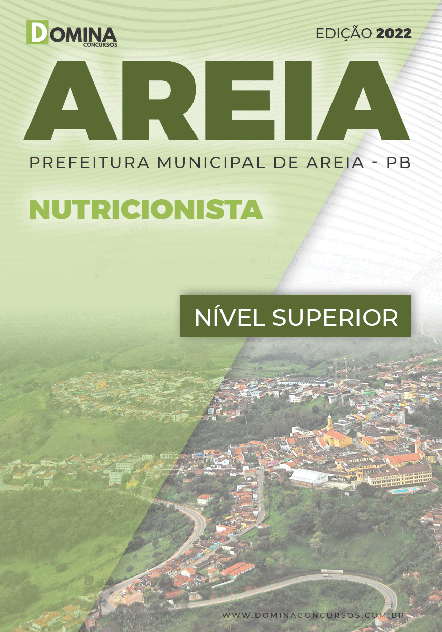 Apostila Digital Prefeitura Areia PB 2022 Nutricionista