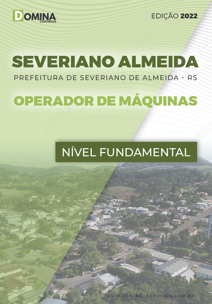 Apostila Pref Severiano Almeida RS 2022 Operador de Máquinas