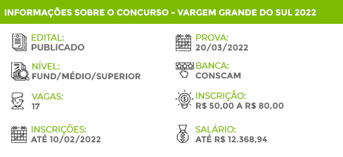 Apostila Vargem Grande do Sul SP 2022 Eng. Seg. Trabalho