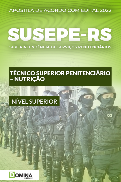 Apostila SUSEPE RS 2022 Técnico Penitenciário Nutricional