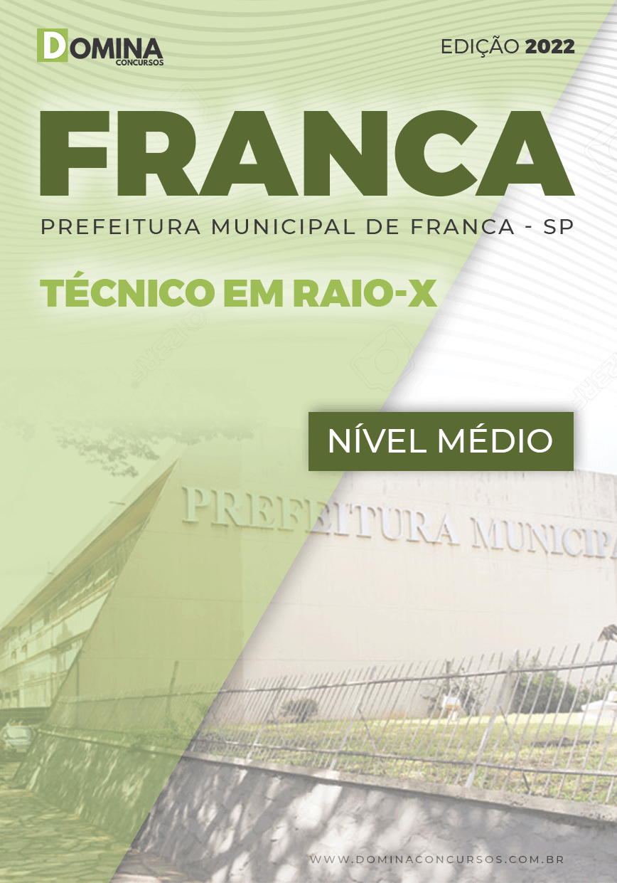 Apostila Concurso Franca SP 2022 Técnico em Raio X