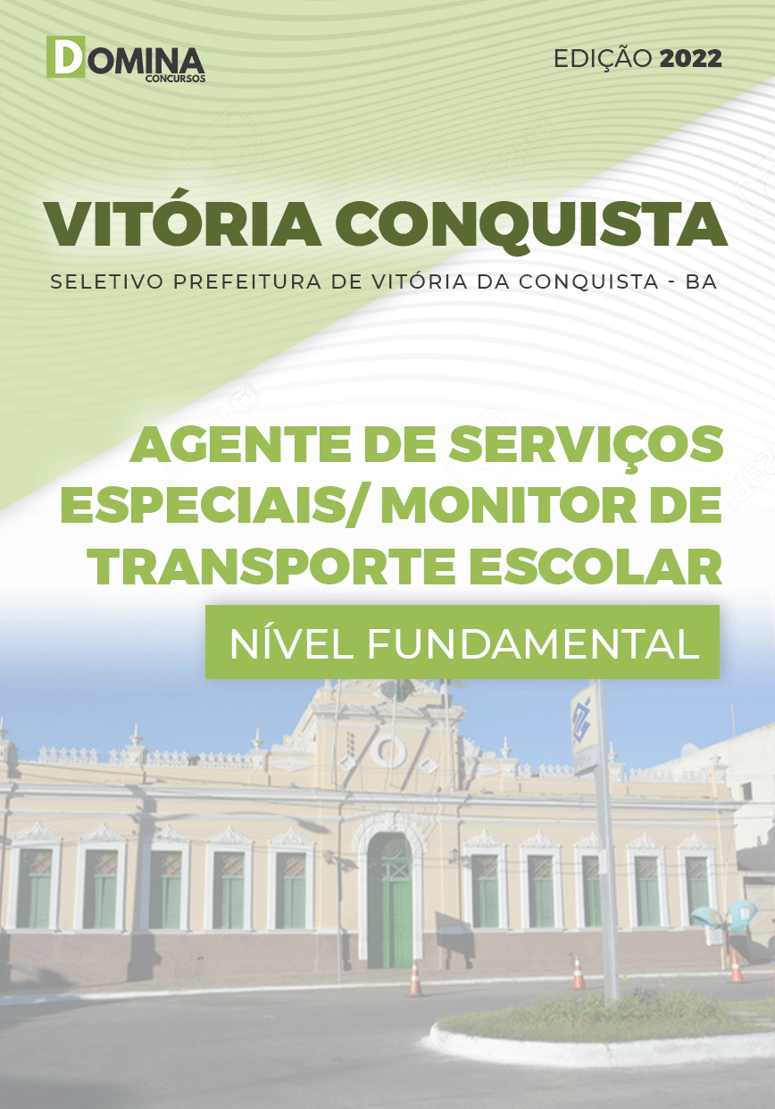 Apostila Pref Vitória Conquista BA 2022 Ag. Ser. Esp. Trans. Escolar