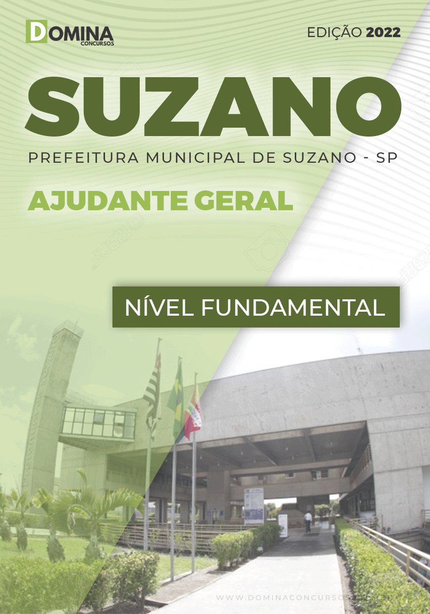 Apostila Digital Pref Suzano SP 2022 Ajudante geral