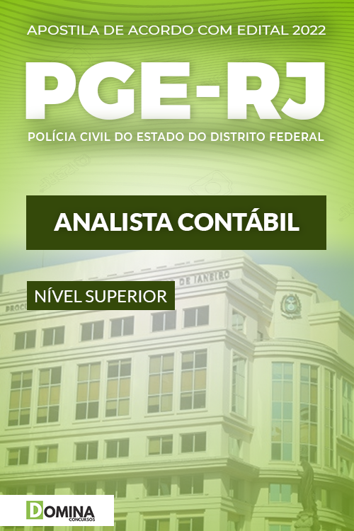 Apostila Concurso Público PGE RJ 2022 Analista Contábil