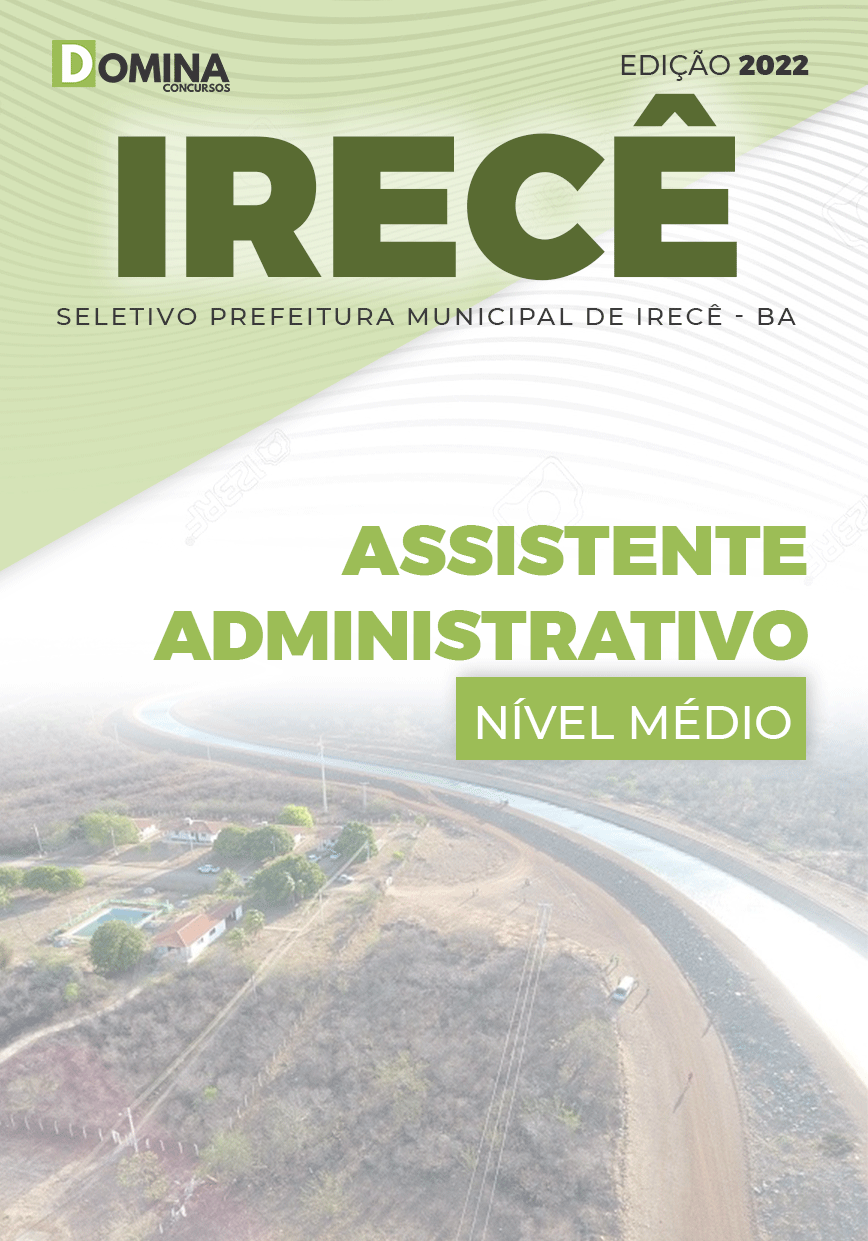 Apostila Seletivo Pref Irecê BA 2022 Assistente Administrativo