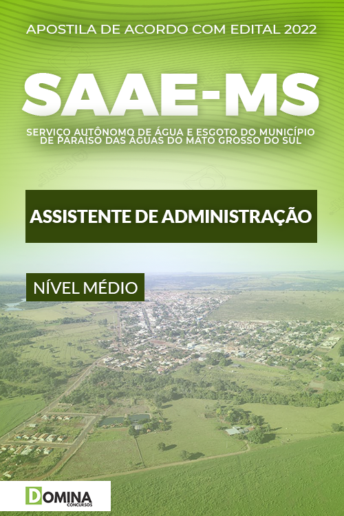 Apostila Digital SAAE MS 2022 Assistente Administrativo