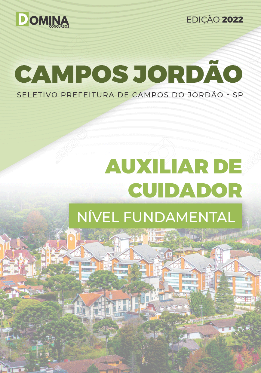 Apostila Selerivo Campos Jordão SP 2022 Auxiliar Cuidador