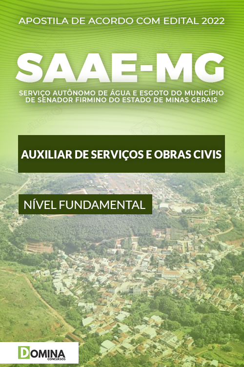 Apostila SAAE Senador Firmino MG Aux. Serviços Obras Civis