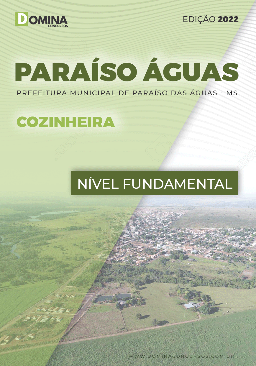 Apostila Pref Paraíso das Águas MS 2022 Cozinheira