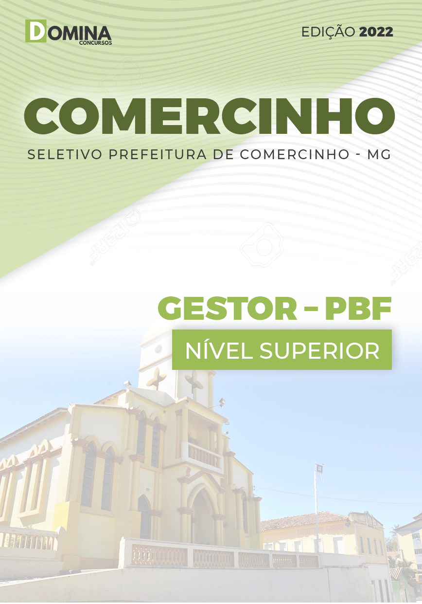 Apostila Digital Pref Comercinho MG 2022 Gestor PBF