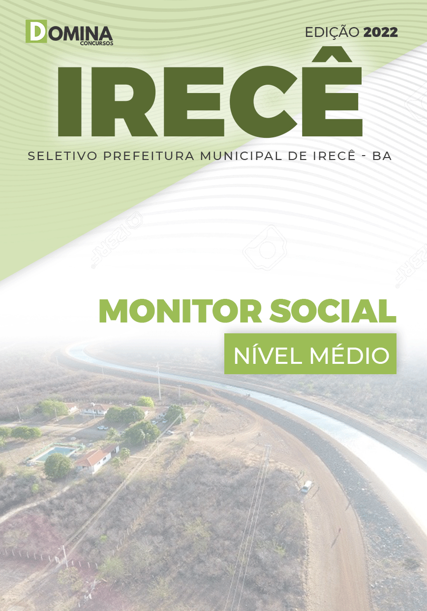 Apostila Seletivo Pref Irecê BA 2022 Monitor Social