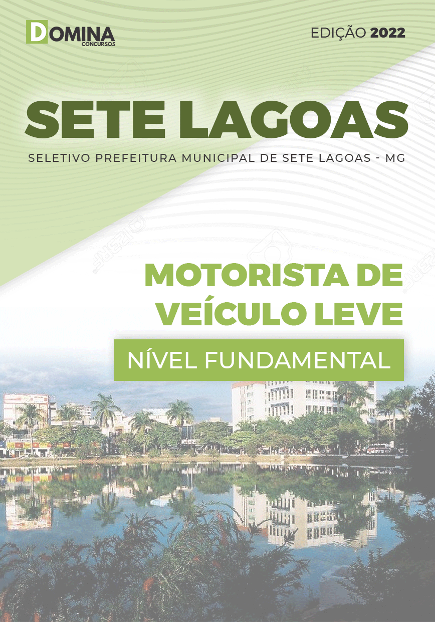 Apostila Pref Sete Lagos MG 2022 Motorista Veículo Leve